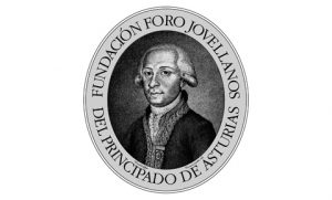 Logotipo de la fundación Foro Jovellanos, colaborador de la fundación Marino Gutiérrez